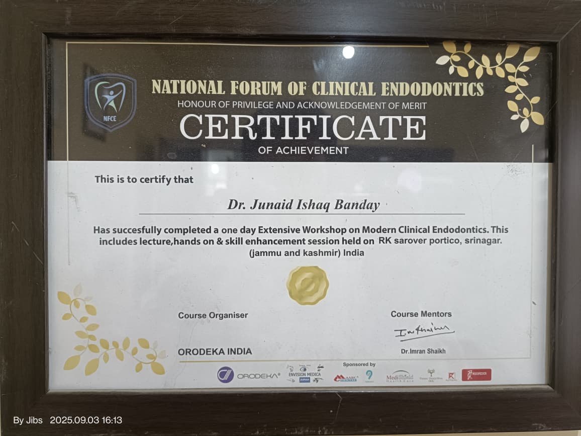 Clinical Endodontics Certificate